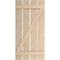 Ekena Millwork Rustic Four Board Spaced Board-n-Batten Sandblasted Faux Wood Shutters w/Z-Board, 23 1/2W x 76H, PR SHUBSZ23X76SDPR - alternate 10